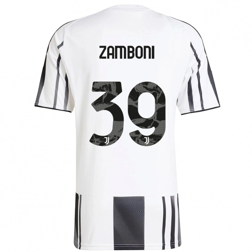 Danxen Mujer Camiseta Marta Zamboni #39 Blanco Negro 1ª Equipación 2025/26 La Camisa México