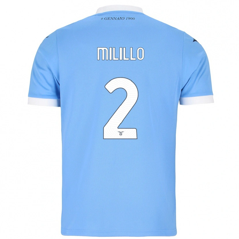 Danxen Mujer Camiseta Flavio Milillo #2 Azul Cielo Blanco 1ª Equipación 2025/26 La Camisa México