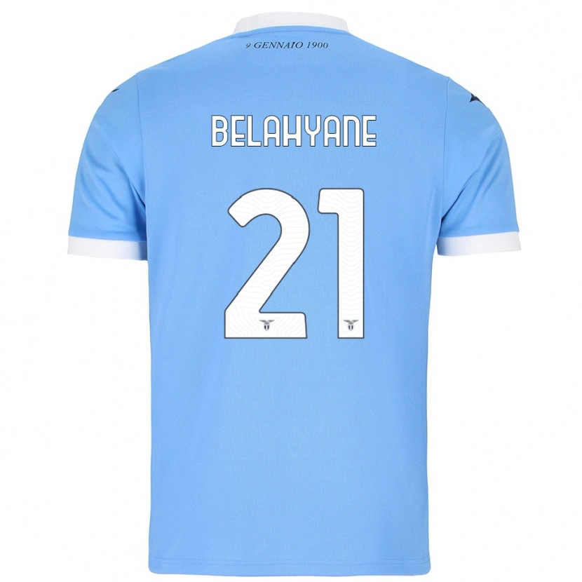 Danxen Mujer Camiseta Reda Belahyane #21 Azul Cielo Blanco 1ª Equipación 2025/26 La Camisa México