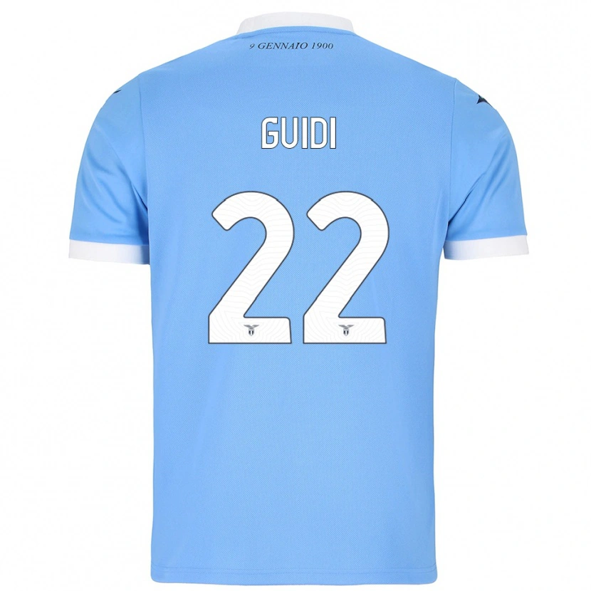 Danxen Mujer Camiseta Emma Guidi #22 Azul Cielo Blanco 1ª Equipación 2025/26 La Camisa México