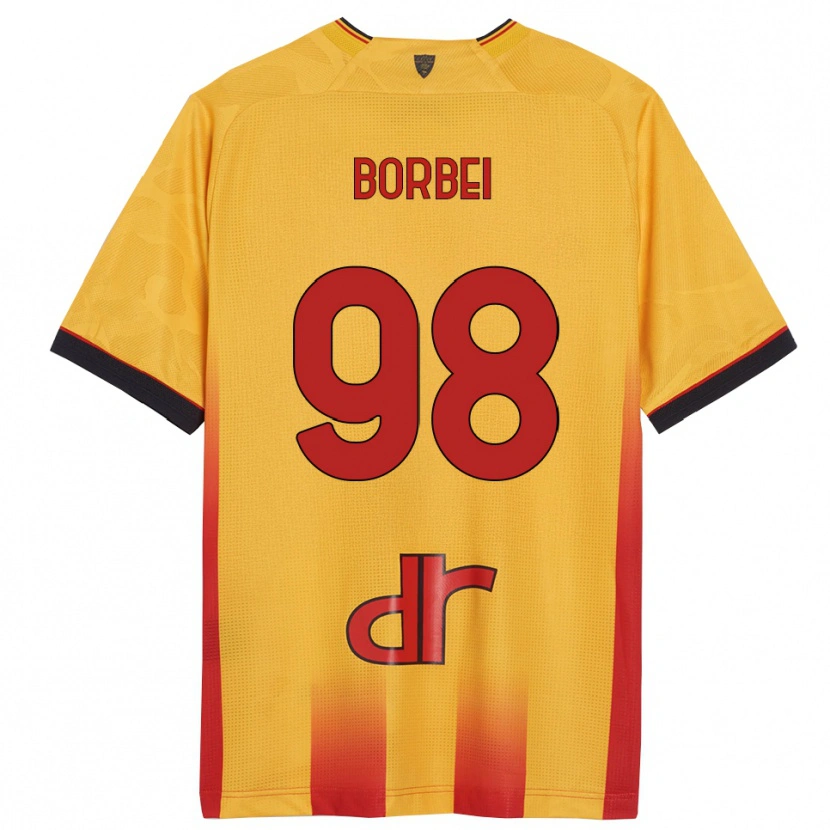 Danxen Mujer Camiseta Alexandru Borbei #98 Amarillo Naranja 1ª Equipación 2025/26 La Camisa México