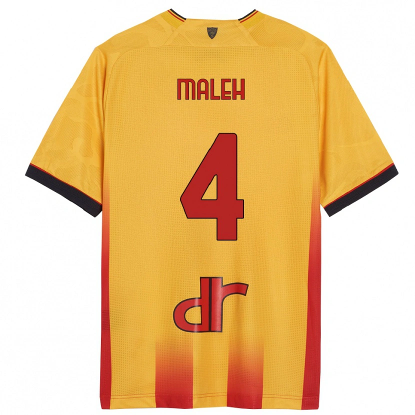 Danxen Mujer Camiseta Youssef Maleh #4 Amarillo Naranja 1ª Equipación 2025/26 La Camisa México