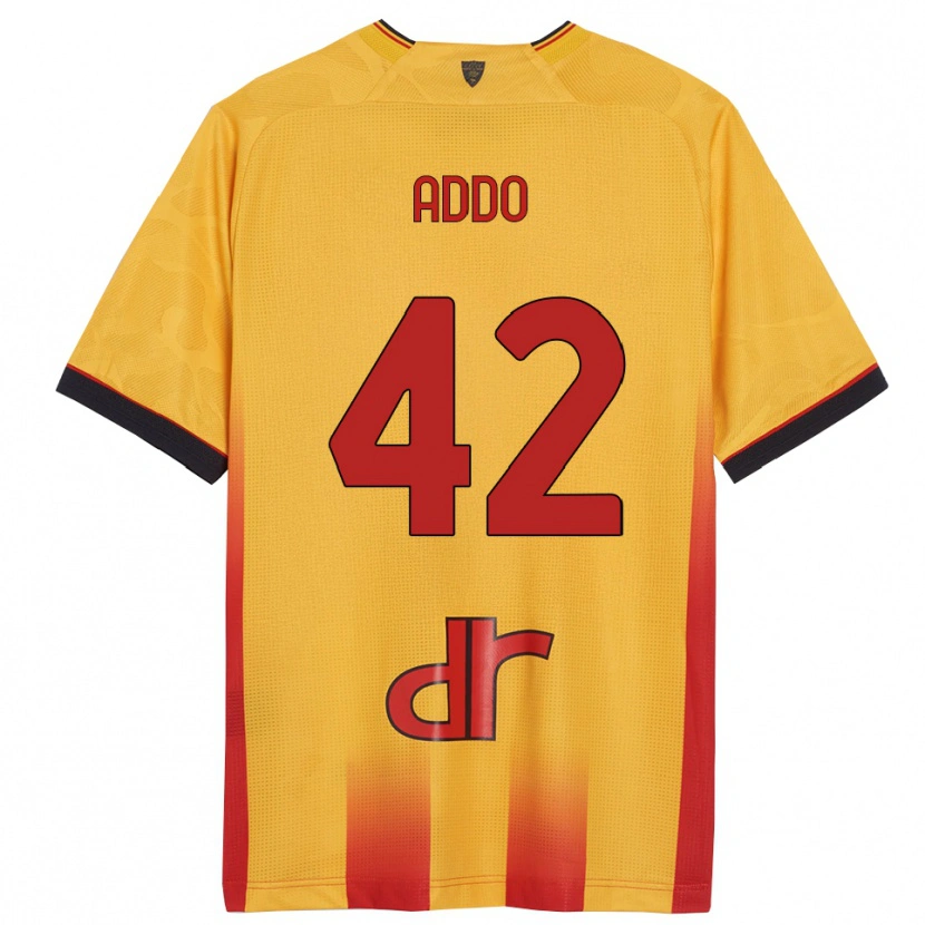 Danxen Mujer Camiseta Vernon Addo #42 Amarillo Naranja 1ª Equipación 2025/26 La Camisa México