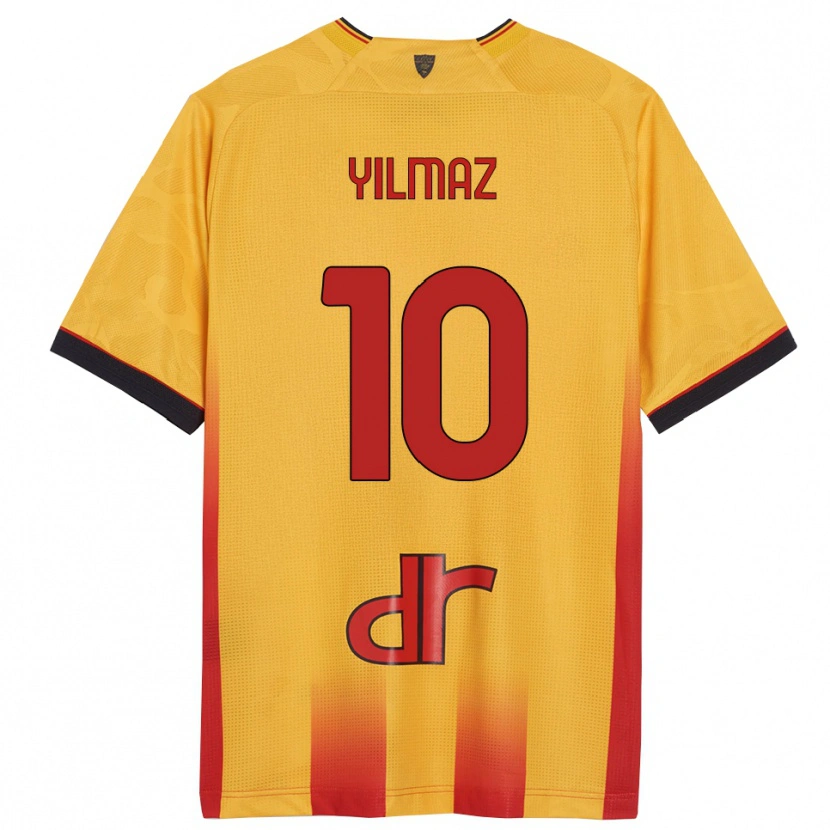 Danxen Mujer Camiseta Enes Yilmaz #10 Amarillo Naranja 1ª Equipación 2025/26 La Camisa México