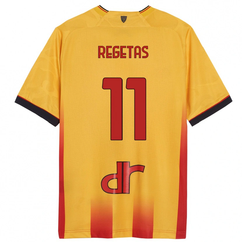 Danxen Mujer Camiseta Domagoj Regetas #11 Amarillo Naranja 1ª Equipación 2025/26 La Camisa México