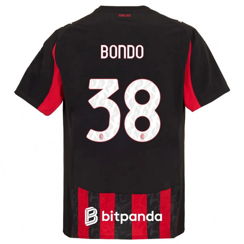 Danxen Mujer Camiseta Warren Bondo #38 Rojo Negro 1ª Equipación 2025/26 La Camisa México