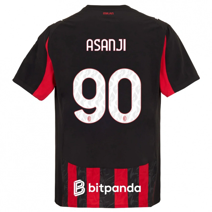 Danxen Mujer Camiseta Levis Asanji #90 Rojo Negro 1ª Equipación 2025/26 La Camisa México