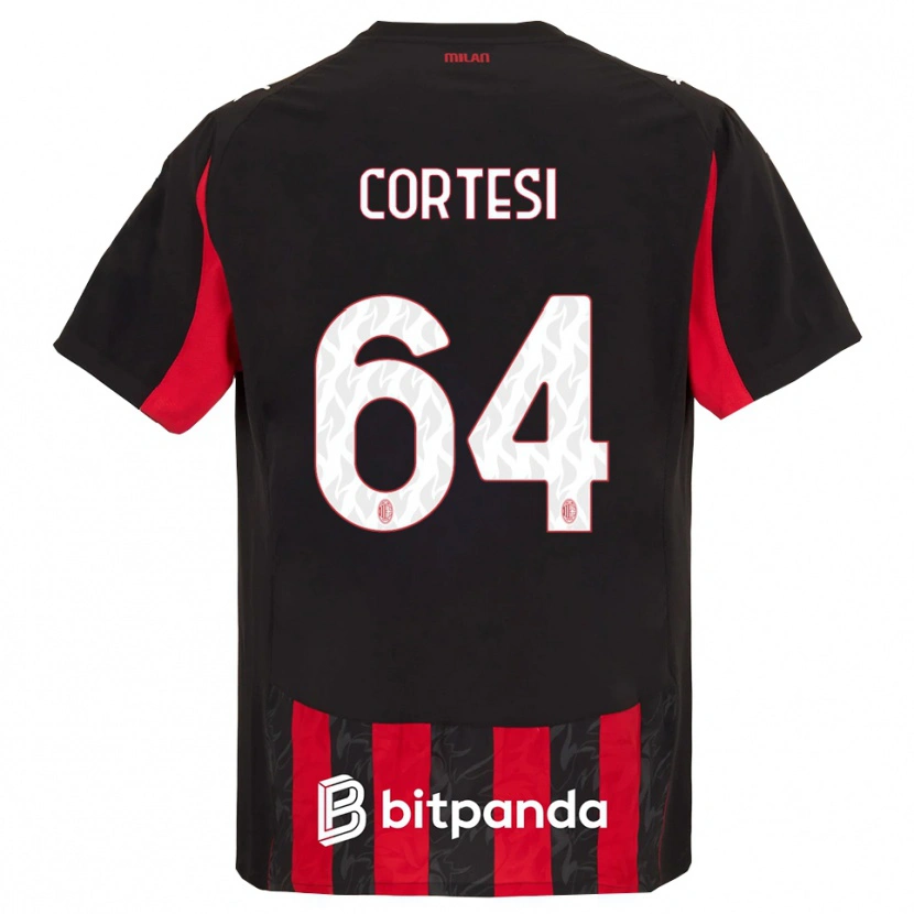 Danxen Mujer Camiseta Selena Cortesi #64 Rojo Negro 1ª Equipación 2025/26 La Camisa México