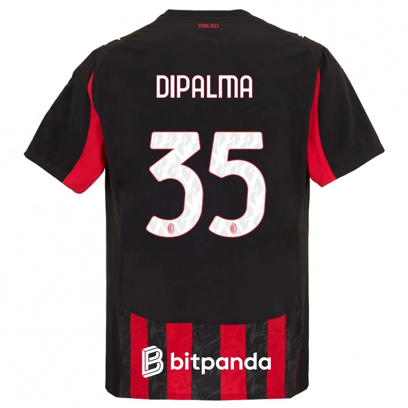 Danxen Mujer Camiseta Matteo Dipalma #35 Rojo Negro 1ª Equipación 2025/26 La Camisa México