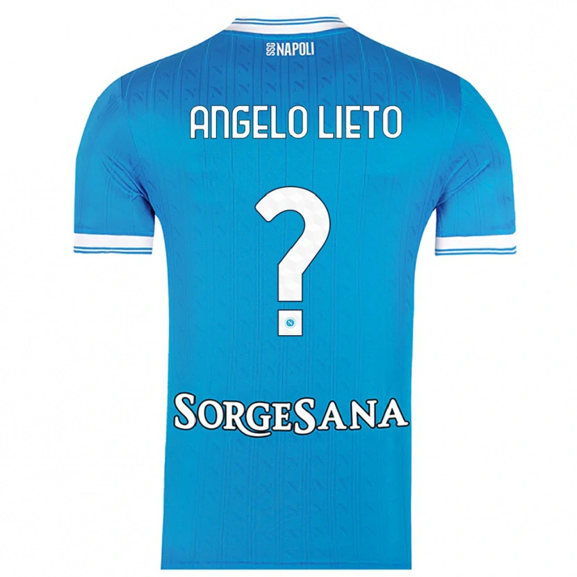 Danxen Mujer Camiseta Angelo Lieto #0 Azul Cielo Blanco 1ª Equipación 2025/26 La Camisa México
