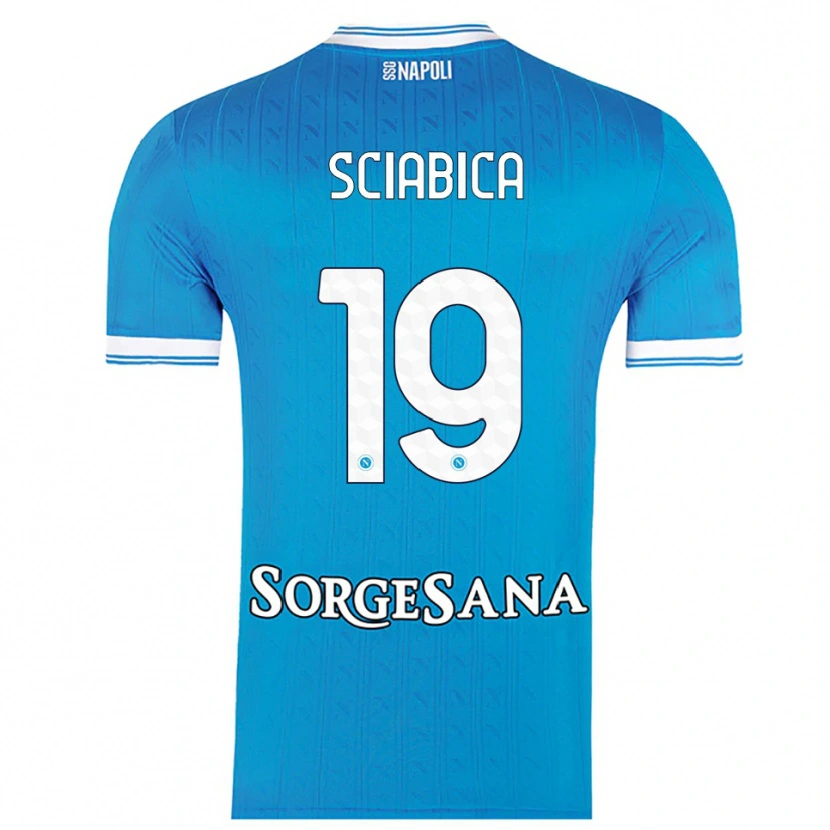 Danxen Mujer Camiseta Manuela Sciabica #19 Azul Cielo Blanco 1ª Equipación 2025/26 La Camisa México