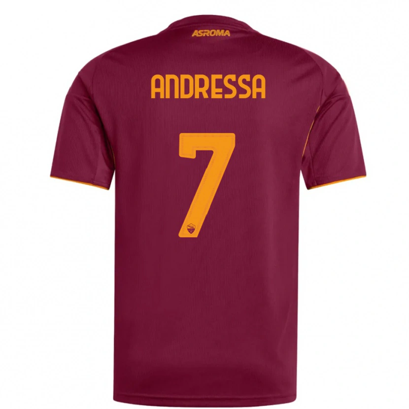 Danxen Mujer Camiseta Andressa #7 Borgoña Naranja 1ª Equipación 2025/26 La Camisa México