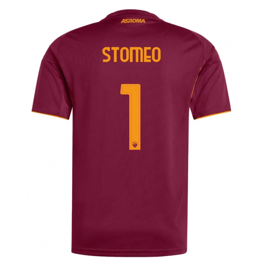 Danxen Mujer Camiseta Giorgio Stomeo #1 Borgoña Naranja 1ª Equipación 2025/26 La Camisa México