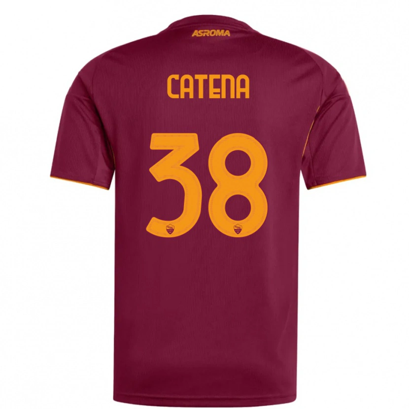 Danxen Mujer Camiseta Giada Catena #38 Borgoña Naranja 1ª Equipación 2025/26 La Camisa México