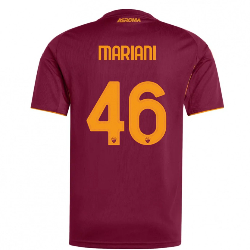 Danxen Mujer Camiseta Christian Mariani #46 Borgoña Naranja 1ª Equipación 2025/26 La Camisa México