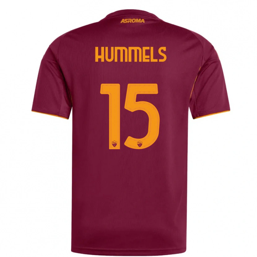 Danxen Mujer Camiseta Mats Hummels #15 Borgoña Naranja 1ª Equipación 2025/26 La Camisa México