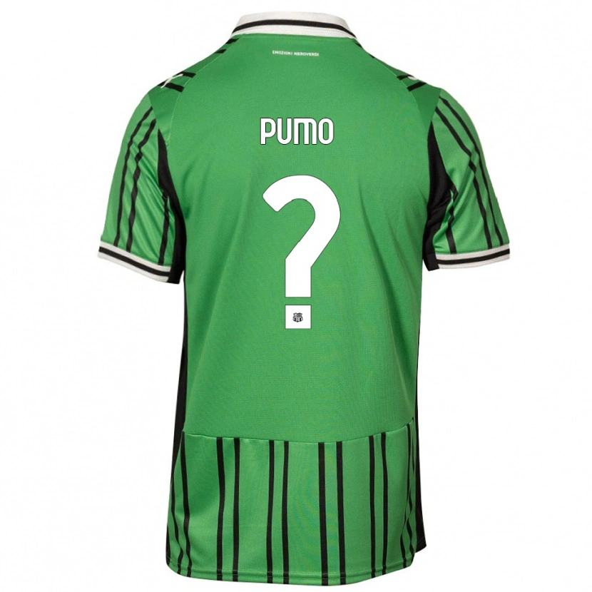 Danxen Mujer Camiseta Samuele Pumo #0 Verde Negro 1ª Equipación 2025/26 La Camisa México