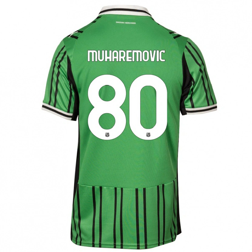 Danxen Mujer Camiseta Tarik Muharemović #80 Verde Negro 1ª Equipación 2025/26 La Camisa México