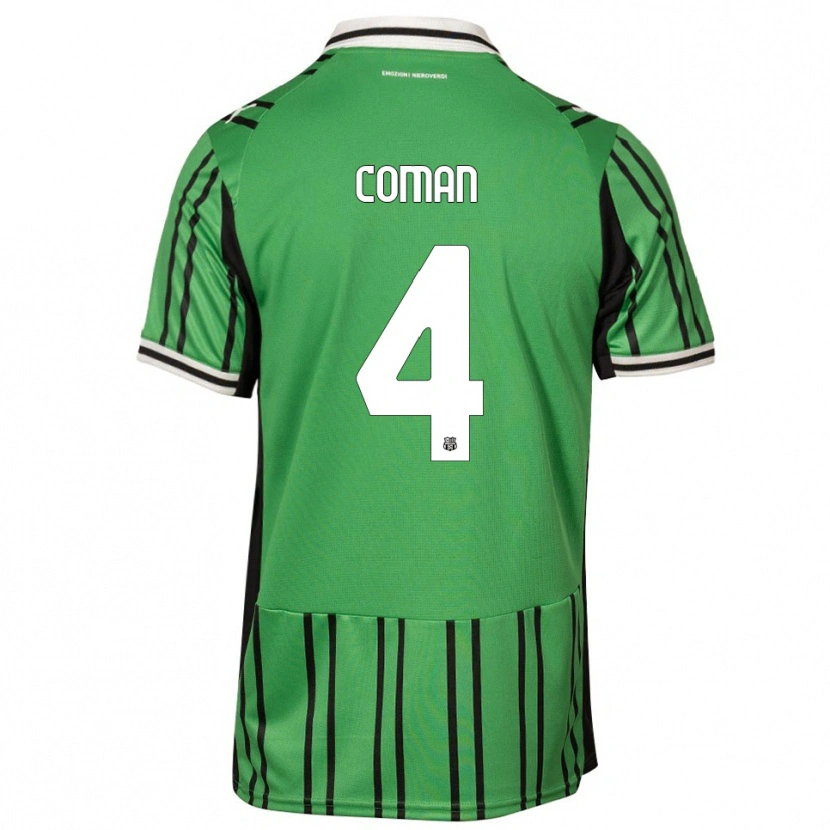 Danxen Mujer Camiseta Rareș Coman #4 Verde Negro 1ª Equipación 2025/26 La Camisa México