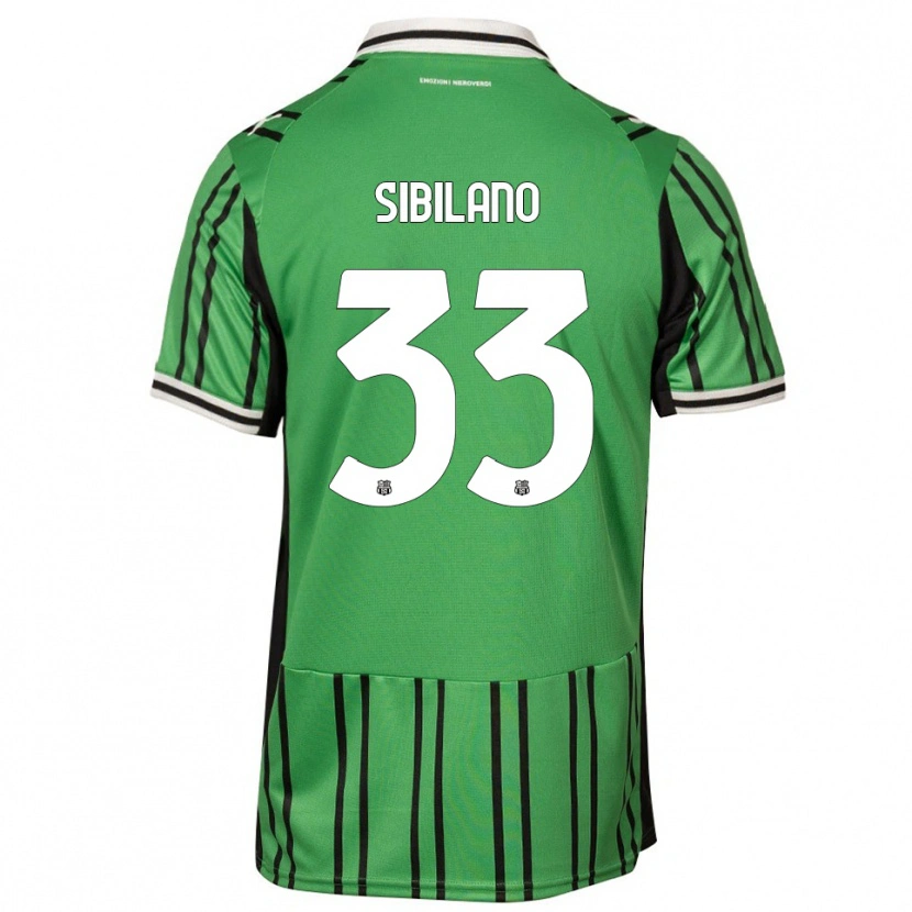 Danxen Mujer Camiseta Alessio Sibilano #33 Verde Negro 1ª Equipación 2025/26 La Camisa México