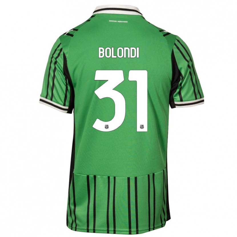 Danxen Mujer Camiseta Francesco Bolondi #31 Verde Negro 1ª Equipación 2025/26 La Camisa México