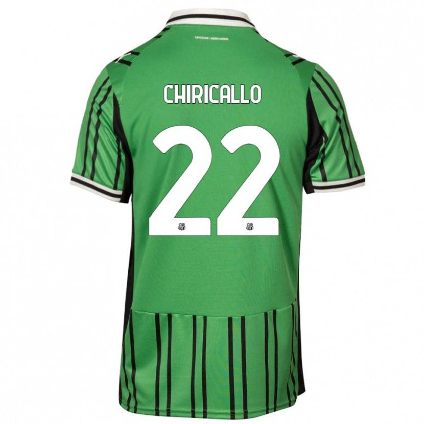 Danxen Mujer Camiseta Giovanni Chiricallo #22 Verde Negro 1ª Equipación 2025/26 La Camisa México