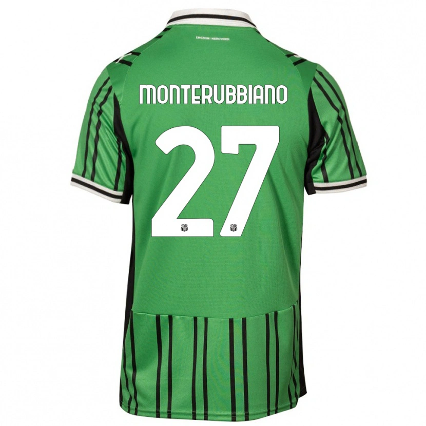 Danxen Mujer Camiseta Valeria Monterubbiano #27 Verde Negro 1ª Equipación 2025/26 La Camisa México