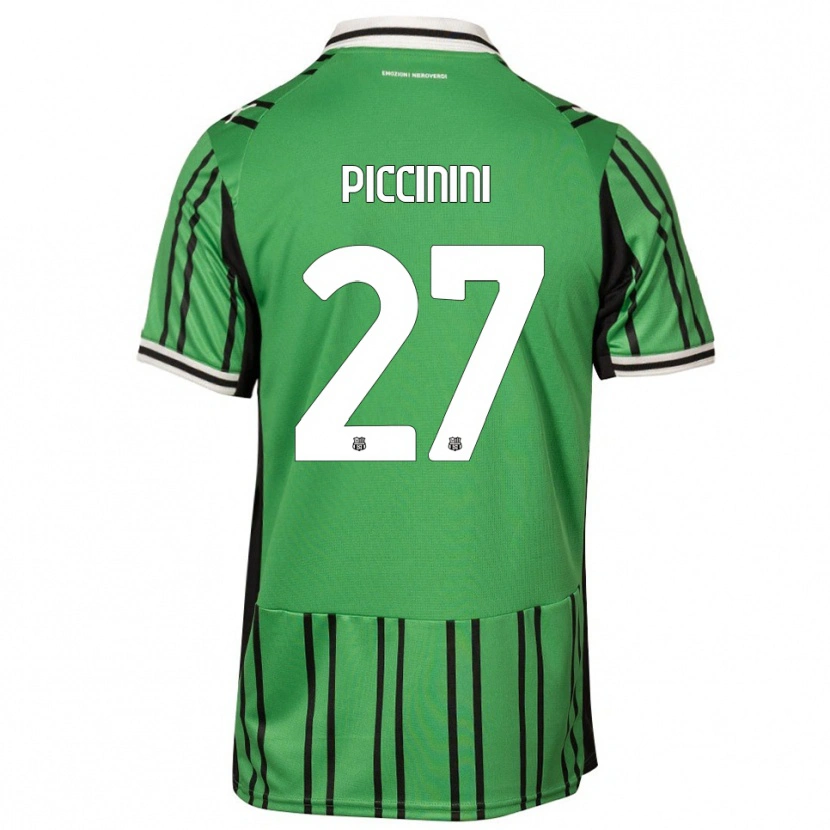 Danxen Mujer Camiseta Stefano Piccinini #27 Verde Negro 1ª Equipación 2025/26 La Camisa México