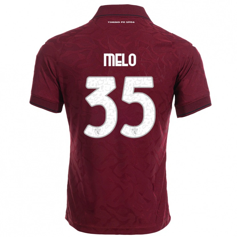 Danxen Mujer Camiseta Rafael Melo #35 Borgoña Blanco 1ª Equipación 2025/26 La Camisa México