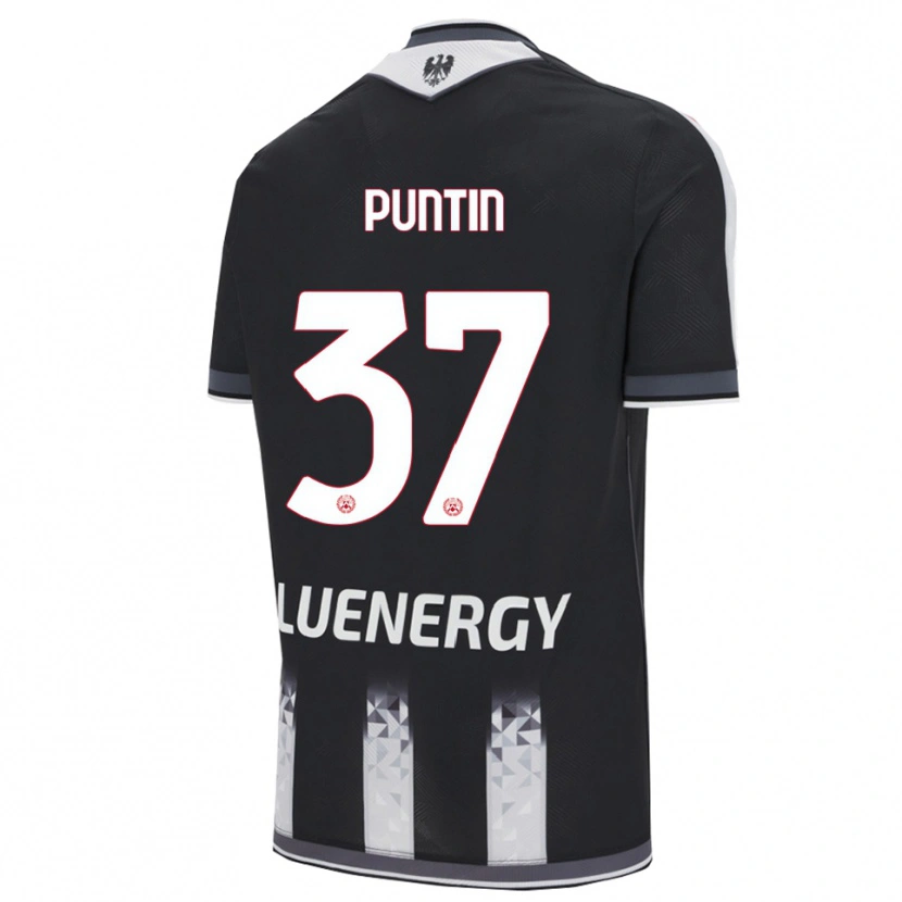 Danxen Mujer Camiseta Eric Puntin #37 Negro Blanco 1ª Equipación 2025/26 La Camisa México