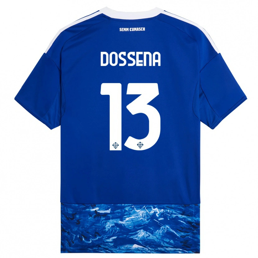 Danxen Mujer Camiseta Alberto Dossena #13 Azul Blanco 1ª Equipación 2025/26 La Camisa México