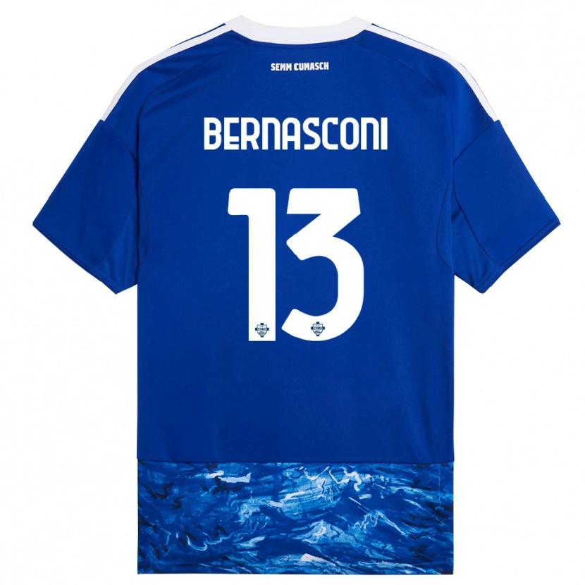 Danxen Mujer Camiseta Enea Bernasconi #13 Azul Blanco 1ª Equipación 2025/26 La Camisa México