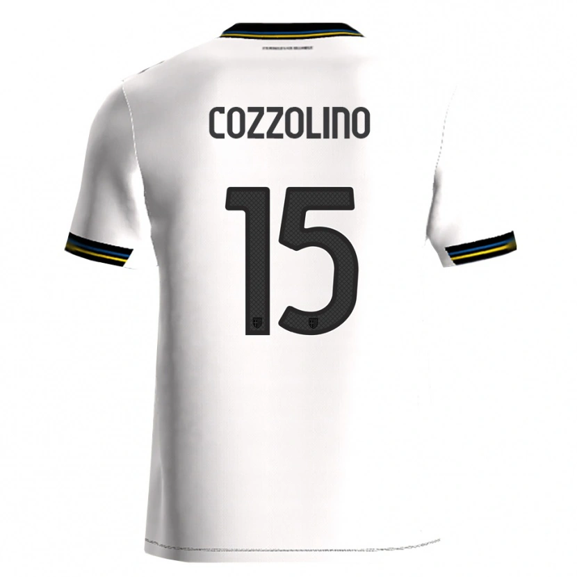 Danxen Mujer Camiseta Christian Cozzolino #15 Blanco Negro 1ª Equipación 2025/26 La Camisa México