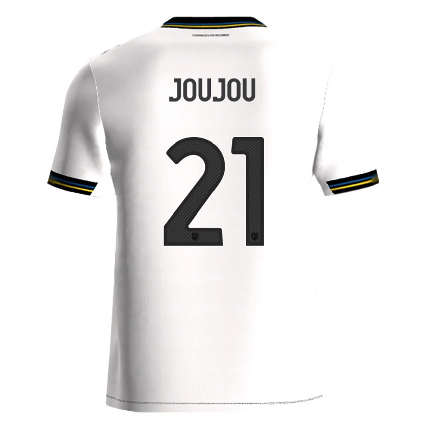 Danxen Mujer Camiseta Antoine Joujou #21 Blanco Negro 1ª Equipación 2025/26 La Camisa México