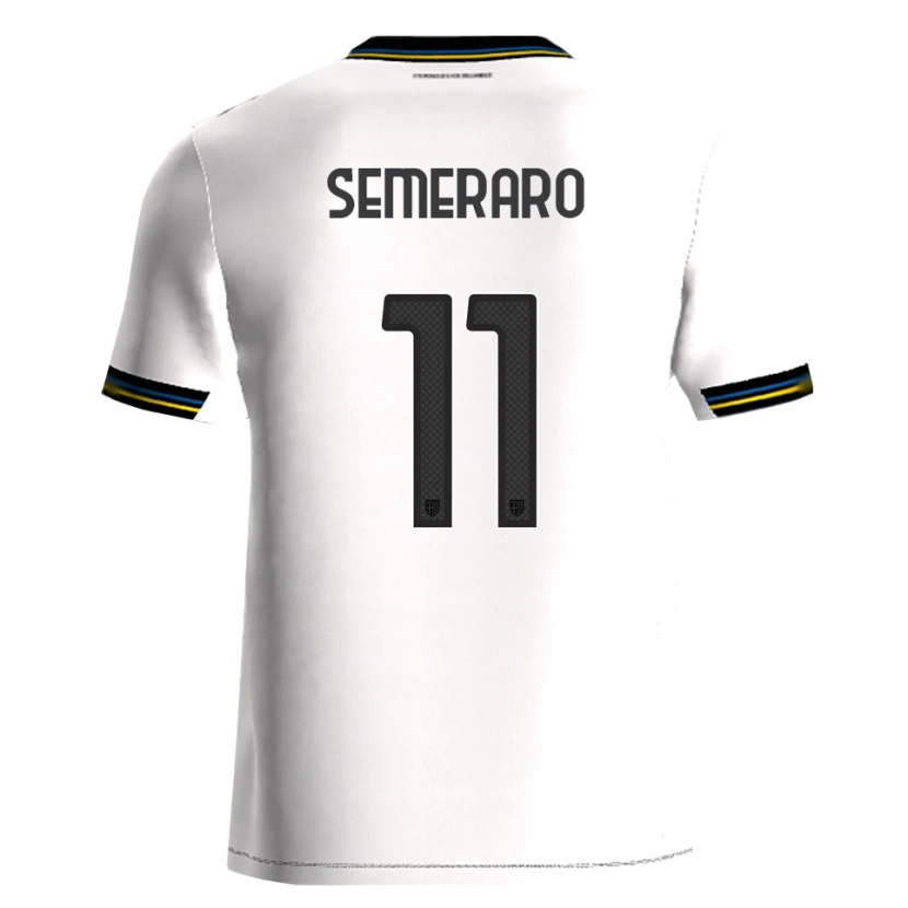 Danxen Mujer Camiseta Riccardo Semeraro #11 Blanco Negro 1ª Equipación 2025/26 La Camisa México