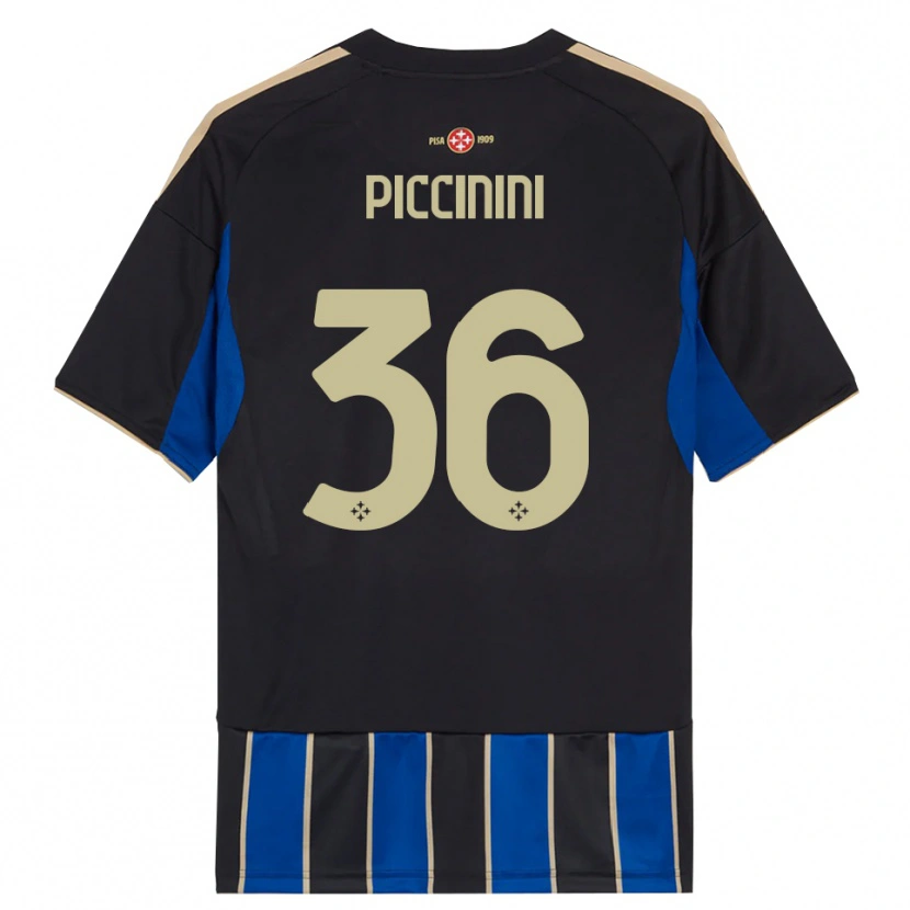 Danxen Mujer Camiseta Gabriele Piccinini #36 Negro Azul 1ª Equipación 2025/26 La Camisa México