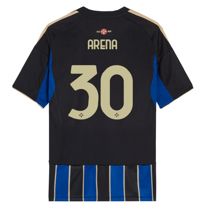 Danxen Mujer Camiseta Alessandro Arena #30 Negro Azul 1ª Equipación 2025/26 La Camisa México