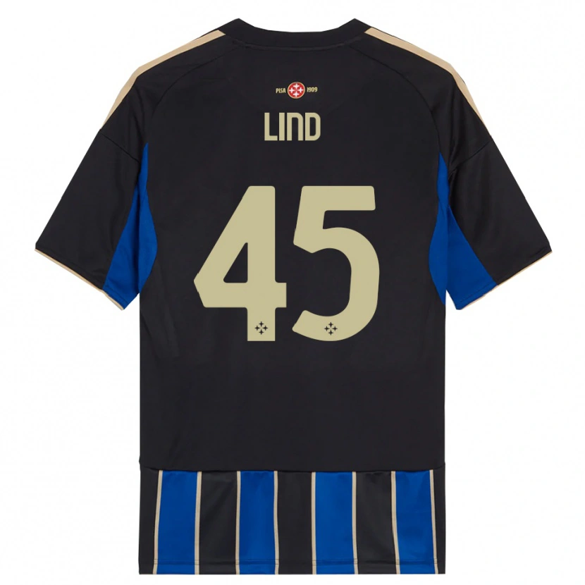 Danxen Mujer Camiseta Alexander Lind #45 Negro Azul 1ª Equipación 2025/26 La Camisa México