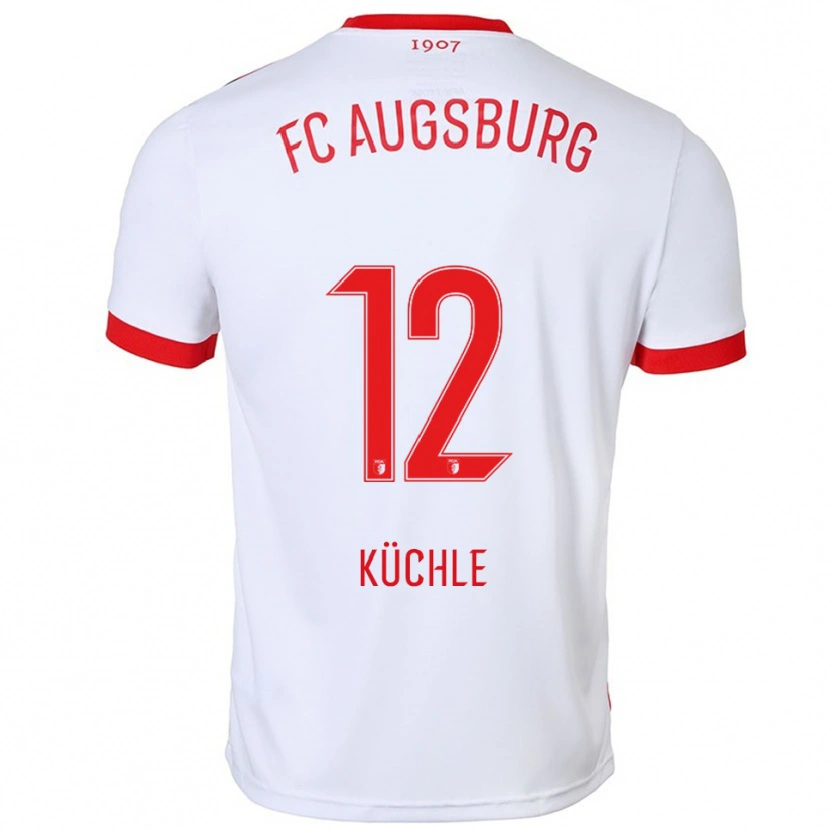 Danxen Mujer Camiseta Jana Küchle #12 Blanco Rojo 1ª Equipación 2025/26 La Camisa México