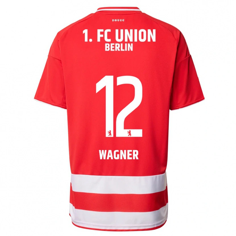 Danxen Mujer Camiseta Melanie Wagner #12 Rojo Blanco 1ª Equipación 2025/26 La Camisa México