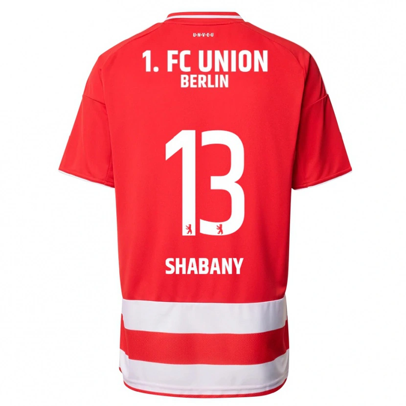 Danxen Mujer Camiseta Alec Shabany #13 Rojo Blanco 1ª Equipación 2025/26 La Camisa México