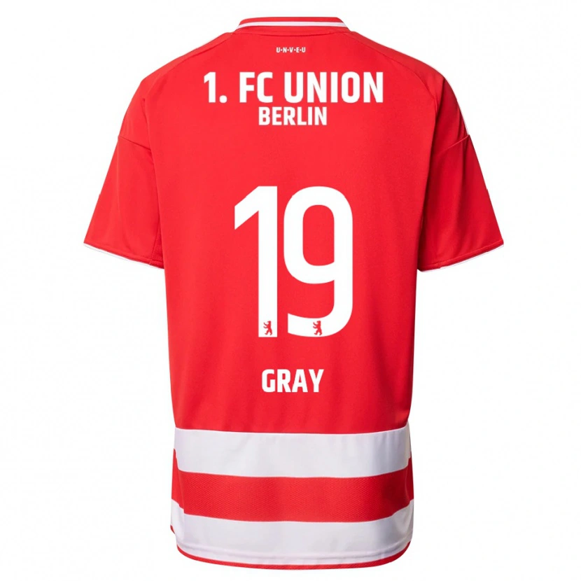 Danxen Mujer Camiseta Mekhi Gray #19 Rojo Blanco 1ª Equipación 2025/26 La Camisa México