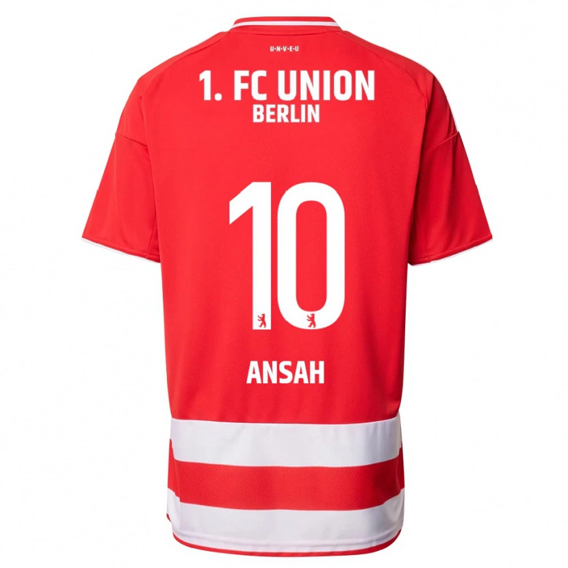 Danxen Mujer Camiseta Ilyas Ansah #10 Rojo Blanco 1ª Equipación 2025/26 La Camisa México