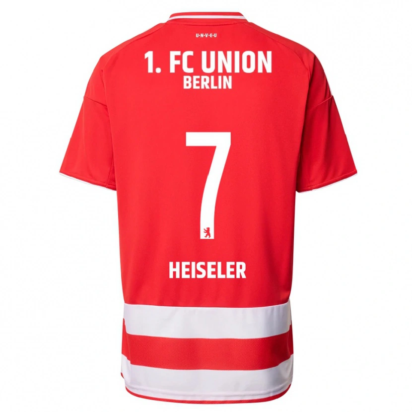 Danxen Mujer Camiseta Lisa Heiseler #7 Rojo Blanco 1ª Equipación 2025/26 La Camisa México