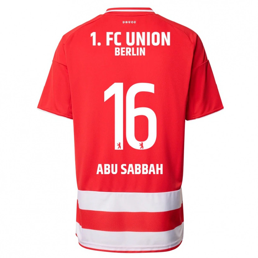 Danxen Mujer Camiseta Sarah Abu Sabbah #16 Rojo Blanco 1ª Equipación 2025/26 La Camisa México