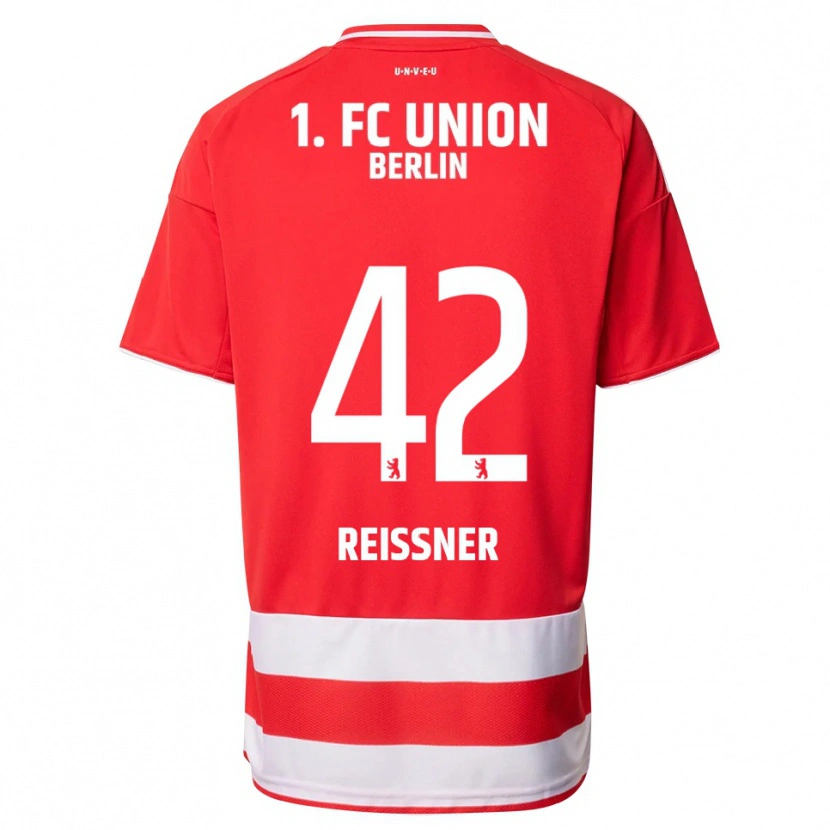 Danxen Mujer Camiseta Naika Reissner #42 Rojo Blanco 1ª Equipación 2025/26 La Camisa México