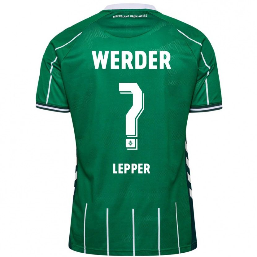 Danxen Mujer Camiseta Damian Lepper #0 Verde Blanco 1ª Equipación 2025/26 La Camisa México