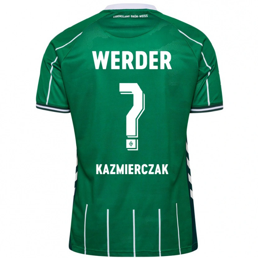 Danxen Mujer Camiseta Daniel Kazmierczak #0 Verde Blanco 1ª Equipación 2025/26 La Camisa México