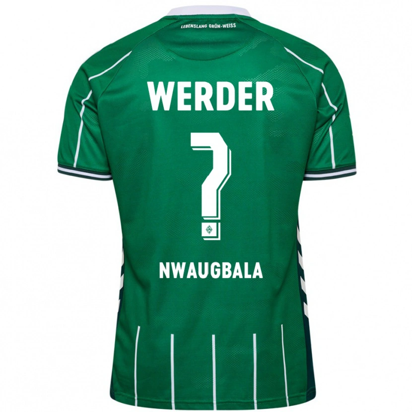 Danxen Mujer Camiseta Kevin Nwaugbala #0 Verde Blanco 1ª Equipación 2025/26 La Camisa México