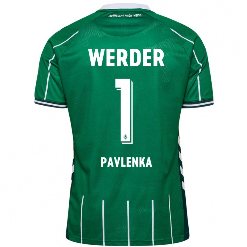 Danxen Mujer Camiseta Jiri Pavlenka #1 Verde Blanco 1ª Equipación 2025/26 La Camisa México